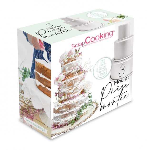 3 Moules Pièce Montée Aluminium Scrapcooking – Image 3
