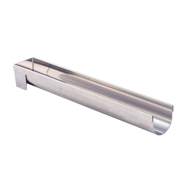 Gouttière à Bûche Ronde Fine Démontable Inox 30.4 X 4.4 X 4 Cm De Buyer