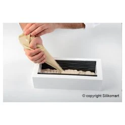 Kit Moule à Bûche Et Tapis Décor Arabesque SilikoMart Professional -Emile Henry Shop kit moule a buche et tapis decor arabesque silikomart professional 3