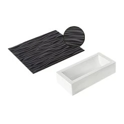 Kit Moule à Bûche Et Tapis Effet Bois SilikoMart Professional