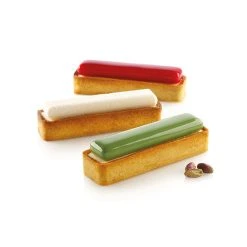 Alternative view of Kit Moule Silicone 6 Tartelettes Rectangle 120mm Silikomart Professional