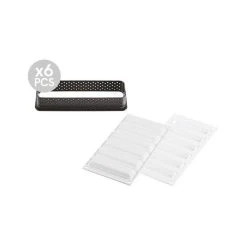 Kit Moule Silicone 6 Tartelettes Rectangle 120mm Silikomart Professional -Emile Henry Shop kit moule silicone 6 tartelettes rectangle 120mm silikomart professional 2
