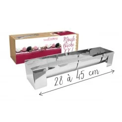 Moule à Bûche De Noël XXL Inox 45 Cm Scrapcooking