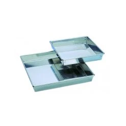 MALLARD FERRIERE Moule à Manqué Carré 18 X 18 Cm Fer Blanc