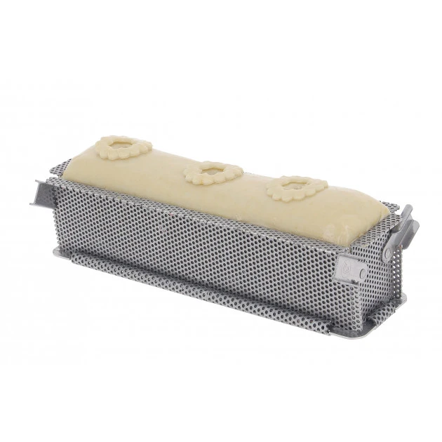 Moule Pâté En Croûte Inox Perforé Pliable 24 X 5 Cm X H 6 Cm De Buyer – Image 3