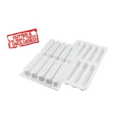 Moule Silicone 10 Eclairs 13x2,5 Cm SilikoMart Professional -Emile Henry Shop moule silicone 10 eclairs 13x25 cm silikomart professional 6
