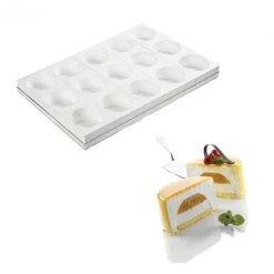 Moule Silicone 15 Empreintes Rondes Ø100 Mm Silikomart