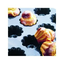 Moule Silicone 24 Brioches Cannelées 8 Cm X H 3 Cm Flexipan