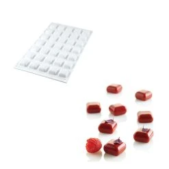 Moule Silicone 35 Carré Bombé 5ml SilikoMart Professional