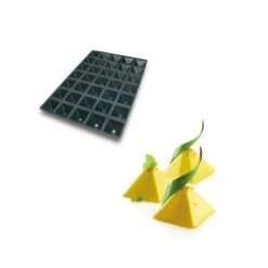 Moule Silicone 35 Pyramides 6,5 X 6,5 X 3,5 Cm 61ml SilikoMart Professional