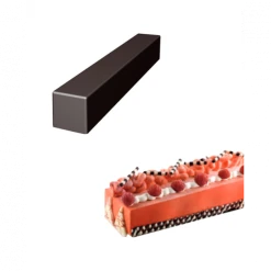 Moule Silicone 4 Bûches Carrées 49,5 X 7 X H 7 Cm 2401ml SilikoMart Professional