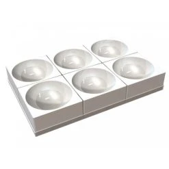 Moule Silicone 6 Demi-Sphères 18 X H 9 Cm Silikomart Professional