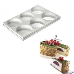 Moule Silicone 6 Empreintes Rondes Ø180 Mm Silikomart