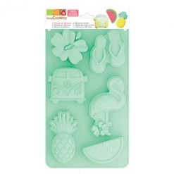 Moule Silicone 6 Gâteaux Summer 29,5 X 17,5 Cm Scrapcooking