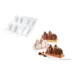 Moule Silicone 6 Montagnes Tre Cime 120 Ml Silikomart Professional