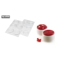 Moule Silicone 6 Tourbillons 28ml Moyen Modèle Silikomart Professional