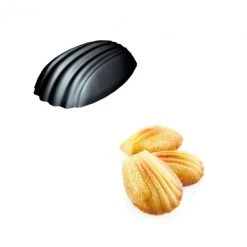 Moule Silicone 78 Madeleines 4,65 X 3,3 X 1,45 Cm 11ml SilikoMart Professional