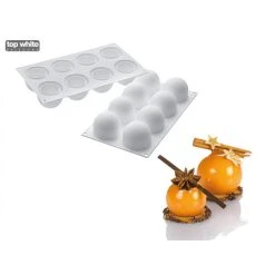 Moule Silicone 8 Truffes Ø 5,2 Cm Silikomart Professional