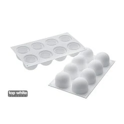 Alternative view of Moule Silicone 8 Truffes Ø 6,2 Cm Silikomart Professional