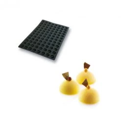 Moule Silicone 96 Demi-sphères Ø3,5 X 1,75 Cm 11ml SilikoMart Professional