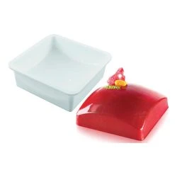 Moule Silicone Carré Sphère 16x16 Cm Grand Modèle SilikoMart Professional