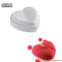 Moule Silicone Coeur Bombé 142 Mm Silikomart
