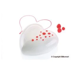 Alternative view of Moule Silicone Coeur Bombé 170 Mm Silikomart Professional