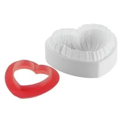 Alternative view of Moule Silicone Coeur Lovely 18,2 X 17,3 Cm X H 6,8 Cm Silikomart Professional