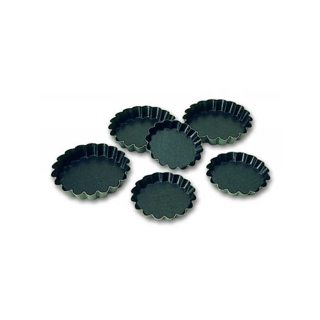 MATFER Moule Tartelette Cannelée Exopan Ø10cm H.1.8cm (x12)