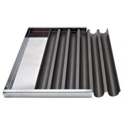 MALLARD FERRIERE Plaque à Bûchettes 6 Gouttières Anti-adhésives 60x40 Cm