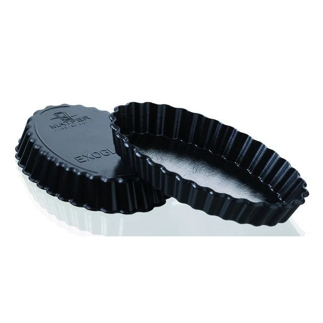MATFER Tartelette Ovale (Oblongue) Cannelée Exoglass® - Moule Anti-adhésif
