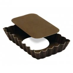 Gobel Tartelette Rectangulaire Cannelée Fond Mobile