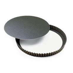 Tourtière Cannelée Fond Mobile 30 Cm Gobel